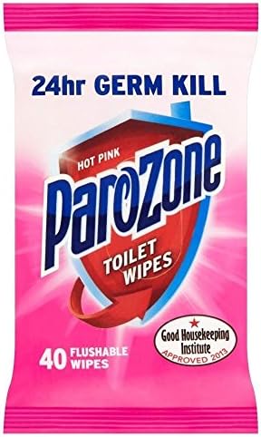 Parozone Flushable Toilet Wipes Original (40) - Pack of 2