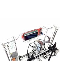[ReprapGuru] Set de impresora 3D V2 RepRap Prusa I3 con piezas de plástico moldeadas por empresa de EE. UU., Transparente, 1