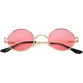Kursan John Lennon Glasses Small Round Polarized Sunglasses for Women Men Hippie Retro Circle Red Sunglasses - 45MM