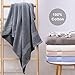 Wonwo 100% Cotton Bath Towels, 600 GSM Luxury 6 Piece Set - 2 Bath Towels, 2 Hand Towels, and 2 Washcloths - Gray