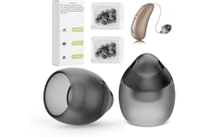 ZAREPSILONYX 20 pcs Phonak Vented 4.0 Hearing Aid Domes Small Size (0.29inch=7.5mm),Phonak Hearing aid Accessories,Hearing Aids Domes for Phonak Audeo Marvel Paradise Lumity Accessories