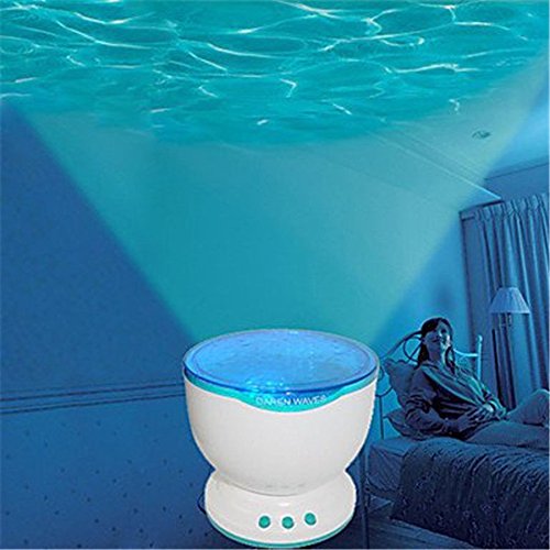 Calming Autism Sensory LED Light Projector Toy Relax Blue Night Music Projection