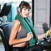 Rainleaf Travel Towel,Fast Drying Towel,Backpacking Towel,Swim Towel,Absorbent Towel,Workout Towel,Microfiber Towels for Body,Ultra Compact-Soft -Lightweight,Dark Green 24'x48'