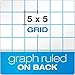 TOPS Docket Quadrille Pad, Wire Bound, 8-1/2 x 11-3/4 Inches, Quad Rule (4 x 4 front, 5 x 5 back), White Paper, Dark Green Covers, 70 Sheets per Pad (99616)