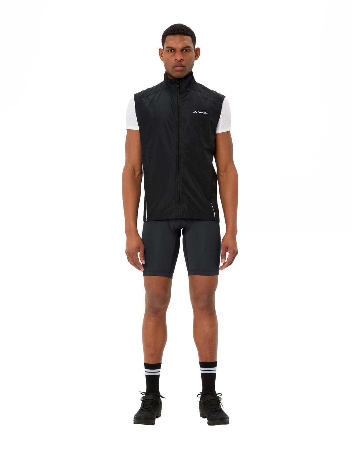 VAUDE Herren Fahrradhose Active Bib Pants, atmungsaktiv, elastisch, schnelltrocknend, Passform: Slim fit, black uni, S 8