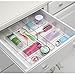 InterDesign Clarity Bathroom Interlocking Divided Drawer Organizer for Cosmetics, Beauty Products, Hair Accessories, Clear, Medium, 8-inch x 4-inch x 3-inch