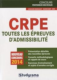 CRPE, toutes les épreuves d'admissibilité