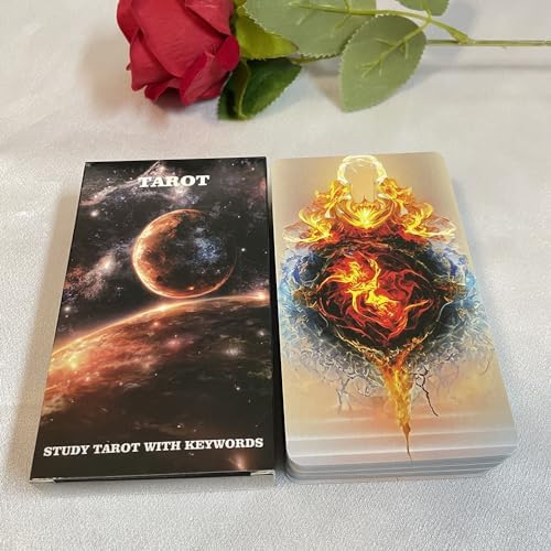 SUCADA Tarot Cards, 78 Deck Set for Beginners With Meanings On Them