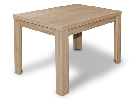 Unbekannt Esstisch mit Auszug Roma 120/176 x 80 cm eiche sonoma