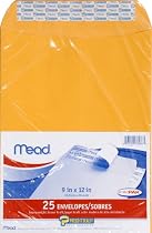 Mead Envelopes, Press-It Seal-It, 9 x 12 Inches, Office Pack, 25 Per Pack (76086)