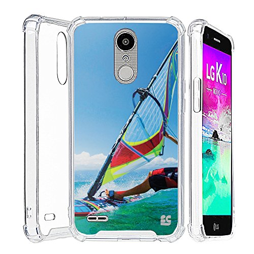 LG K10 2017 Case, Beyondcell transparent Clear Hybrid Bumper Case Cover K20V (Parasailing)