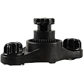 YakAttack HD LockNLoad Track Mount Base for Heavy Kayak Gear | Dual MightyBolt Attachment | Track or Deck Mount | Heavy-Duty Rod Holders Fish Finders &amp; Larger Kayak Accessories