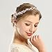 Ammei Rose Gold Vintage Bridal Crystal Headbands Wedding Headpieces Hair Pieces For Bride Bridesmaids Flower Girl Prom Hair Accessories With Ivory Ribbons Hair Vines