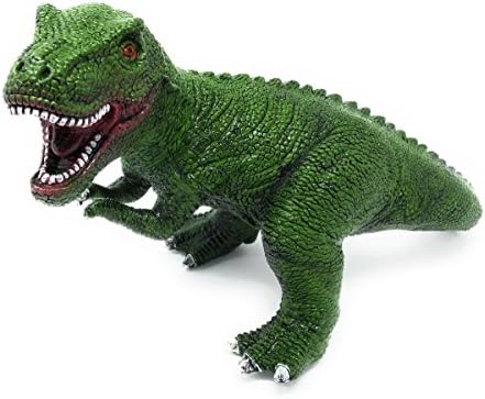 Amazon ジュラシック Big 恐竜 ソフビ フィギュア ダイナソー 人形 ビッグ ティラノサウルス モササウルス ティラノサウルス グリーン ソフビ人形 おもちゃ