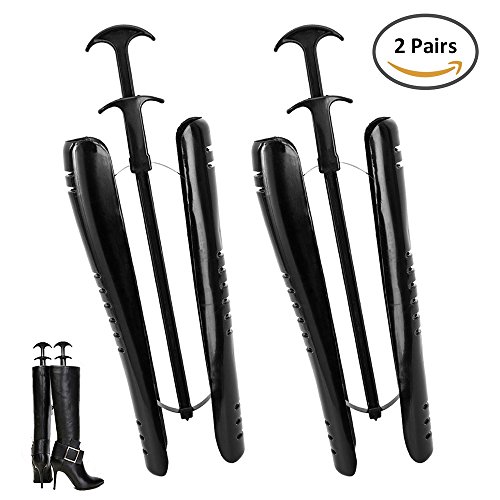 Hootech 1 Pair/2 Pair Boot Tree Shaft Boots Shapers for Knee High Tall Boots Great Support Form Shaping Inserts for Womens and Mens Shoes (2 pair)