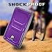Fintie Shockproof Case for Samsung Galaxy Tab A 8.0 2017 Model T380/T385, Rugged Unibody Dual Layer Hybrid Full Protective Cover w/Built-in Screen Protector for Galaxy Tab A 8.0 2017 Release, Purple