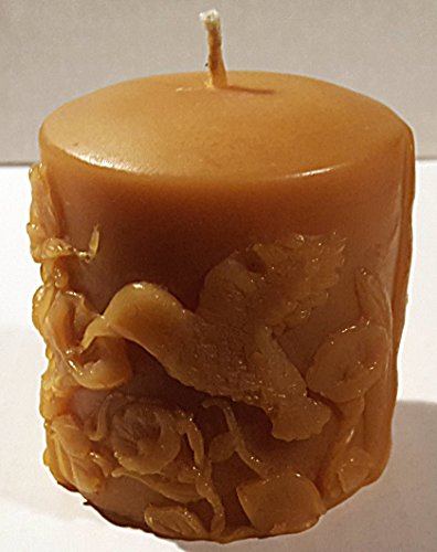 Pure Beeswax Decorative Pillar Candles - Hummingbird Figurine - 3