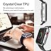 R-fun Band Compatible with Apple Watch 42/44mm Women and Men, Soft Silicone Replacement Wristband for Apple iWatch Series 4, Series 3, Series 2, Series 1, Sport, Edition(Red/Black+Blue/Write)