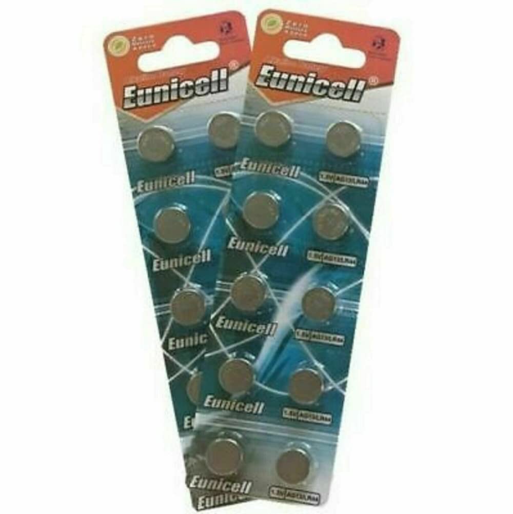 20 x AG13 LR44 Button Cells Batteries - A76 L1154 SR44 G13 357-1.5v - in Separate Blister Packaging