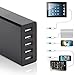 Multiport USB Charger 5-Port 40W Family-Sized Portable Desktop Rapid Charger Charging Station with detachable 4ft Power Cord for Smartphone,Iphone,Samsung,Huawei,Ipad,Table and More