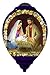 Ne’Qwa Art, Nativity” Artist Sandy Lynam Clough, Princess-Shaped Glass Ornament, 7151141