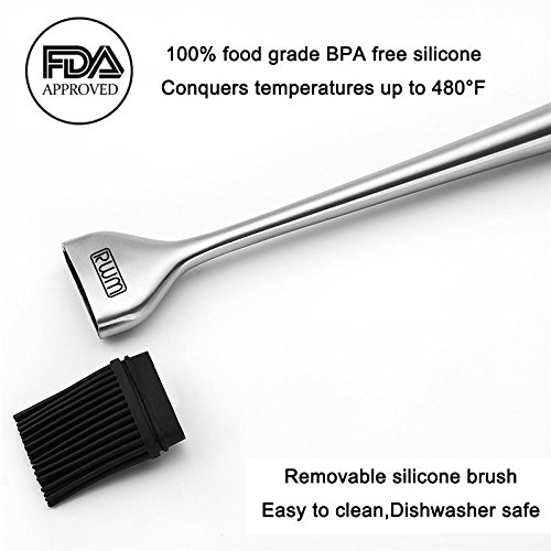 Rwm Basting Brush Grilling BBQ Baking, Pastry and Oil Stainless Steel