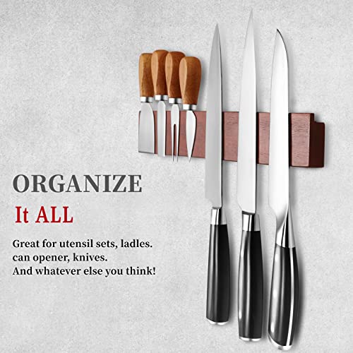 16'' Knife Strips, Knife Holder for Wall Acacia Wood Knife