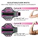 Triomph Armband for iPhone 8, 7, 6, 6S, Se, 5, 5C etc. with Screen Protector and Key Cards Money Holder for Running, Workouts, Jogging etc. - Rose