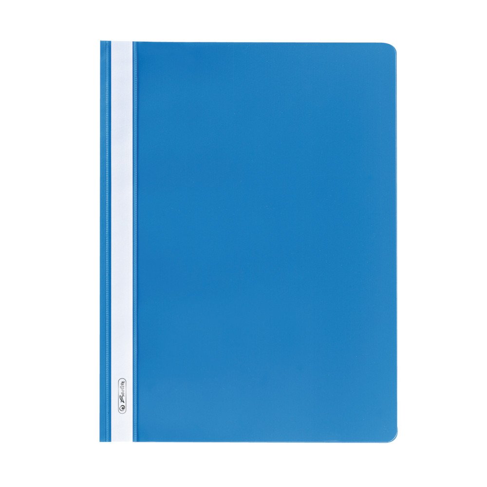 Herlitz 975433 File Folder A4 Polypropylene with Transparent Front Cover – Red (Pack of 10) a4 Light Blue