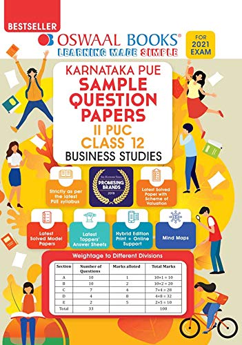 Oswaal Karnataka PUE Sample Question Papers II PUC Class 12 Business Studies Book (For 2021 Exam) (7 Star) Oswaal Karnataka PUE Sample Question Papers II PUC Class 12 Business Studies Book (For 2021 Exam) (7 Star)