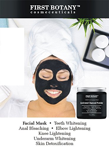 image for First Botany Cosmeceuticals Activated Charcoal Powder 8 oz for DIY Rec