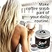 Scrub Angel Organic Arabica Coffee Body Scrub 8oz. An exfoliator that leaves Skin Smooth and Soft while Reducing Cellulite, 100% Natural Treatment