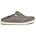 OLUKAI Nohea Mesh Men's Slip On Sneakers, Lightweight & Breathable Shoes for Everyday Wear, All-Weather & Enhanced Traction, Carbon/Deep Red, 10