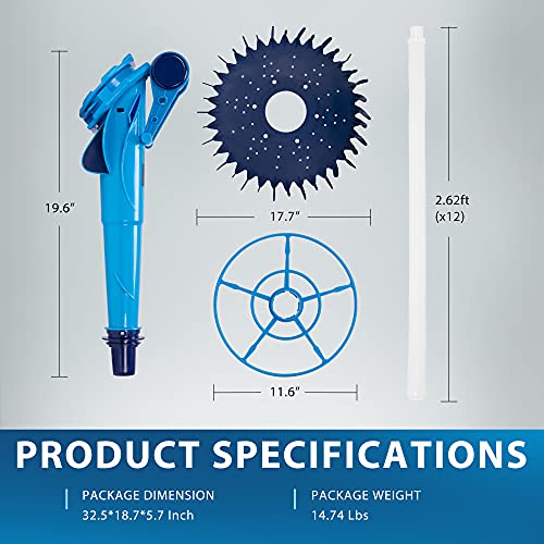 VIVOHOME Upgraded Automatic Inground Above Ground Suction Swimming Pool