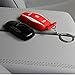 Topfit For Tesla Key Fob Cover Model S&3 Silicone Key Chain for Tesla Model S Key Case Cover Holder (Black Red 2 of Set)