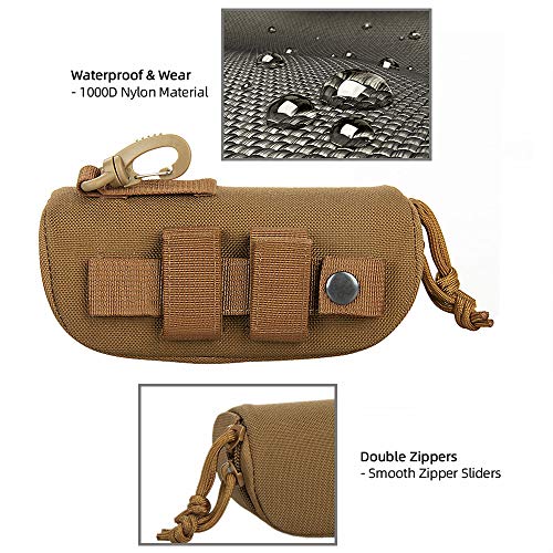 CANIS LATRANS Eyeglasses Hard Case Tactical MOLLE Sunglasses Case 1000D Nylon