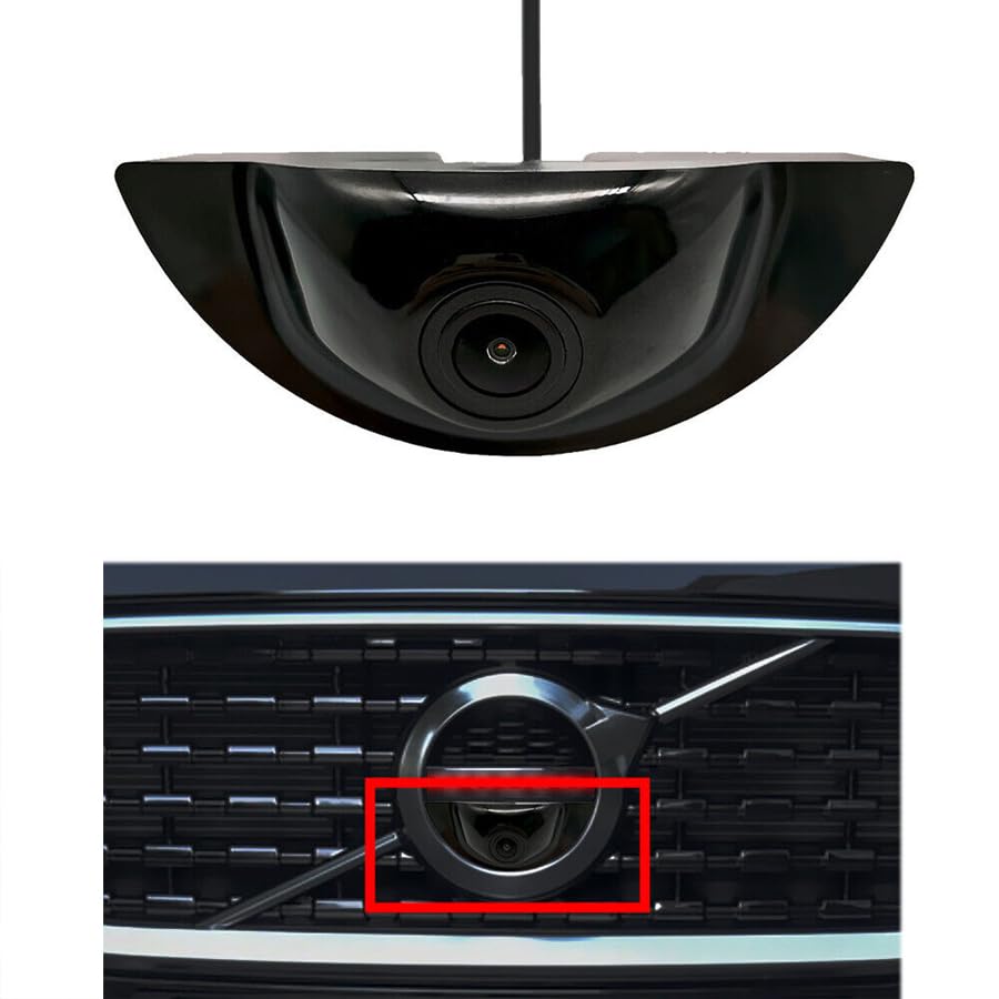Volvo Compatible Embedded Camera - Front View Logo, Fits S60 (2014-2017), S80 (2014-2017), V60 (2011-2017), XC60 (2009-2017), XC90 (2011-2014)