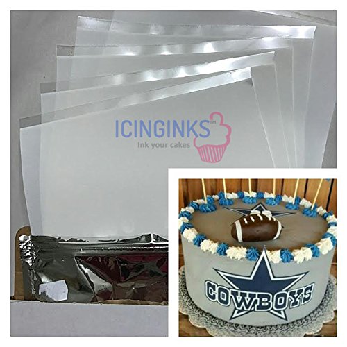 Icinginks 24 Frosting Sheets 8.5” X 11”, Icing Sheets for Cake Toppers, Cookies & Décor, A4 Very White Edible Paper, Cake Edible Paper for Birthdays, Parties, Edible Sugar Sheets for Printers - Thumbnail 2