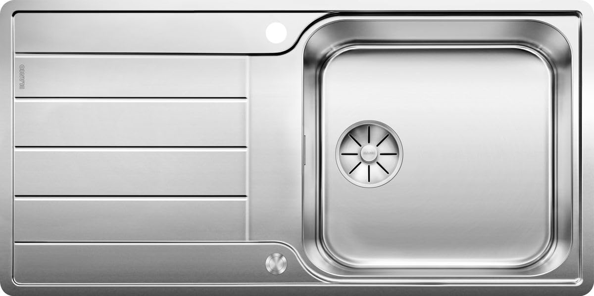 BLANCO CLASSIMO XL 6 S-IF | Stainless Steel | Installation Type: Inset Installation from Above & flushmount | Reversible | for 60 cm Wide Base cabinets | Scratch-Resistant | [100x50x21.4 cm]