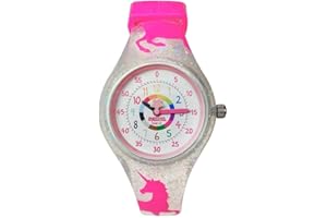 Preschool Collection Time Teacher School Watch - First Watch - Teach Your Child to Tell Time in 5 Minutes Thanks to The Most Intuitive Dial! Hypoallergenic Kids, Children, Toddler Silicone Watch