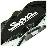 R&G Toyota Supra Brake Caliper HIGH TEMP Decal Sticker Set of 4 (White)