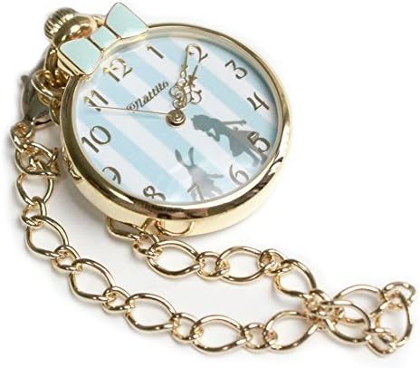 Amazon Disney ディズニー 不思議の国のアリス 懐中時計 キーチェーン ウォッチ アリス ブルー 懐中時計 腕時計 通販