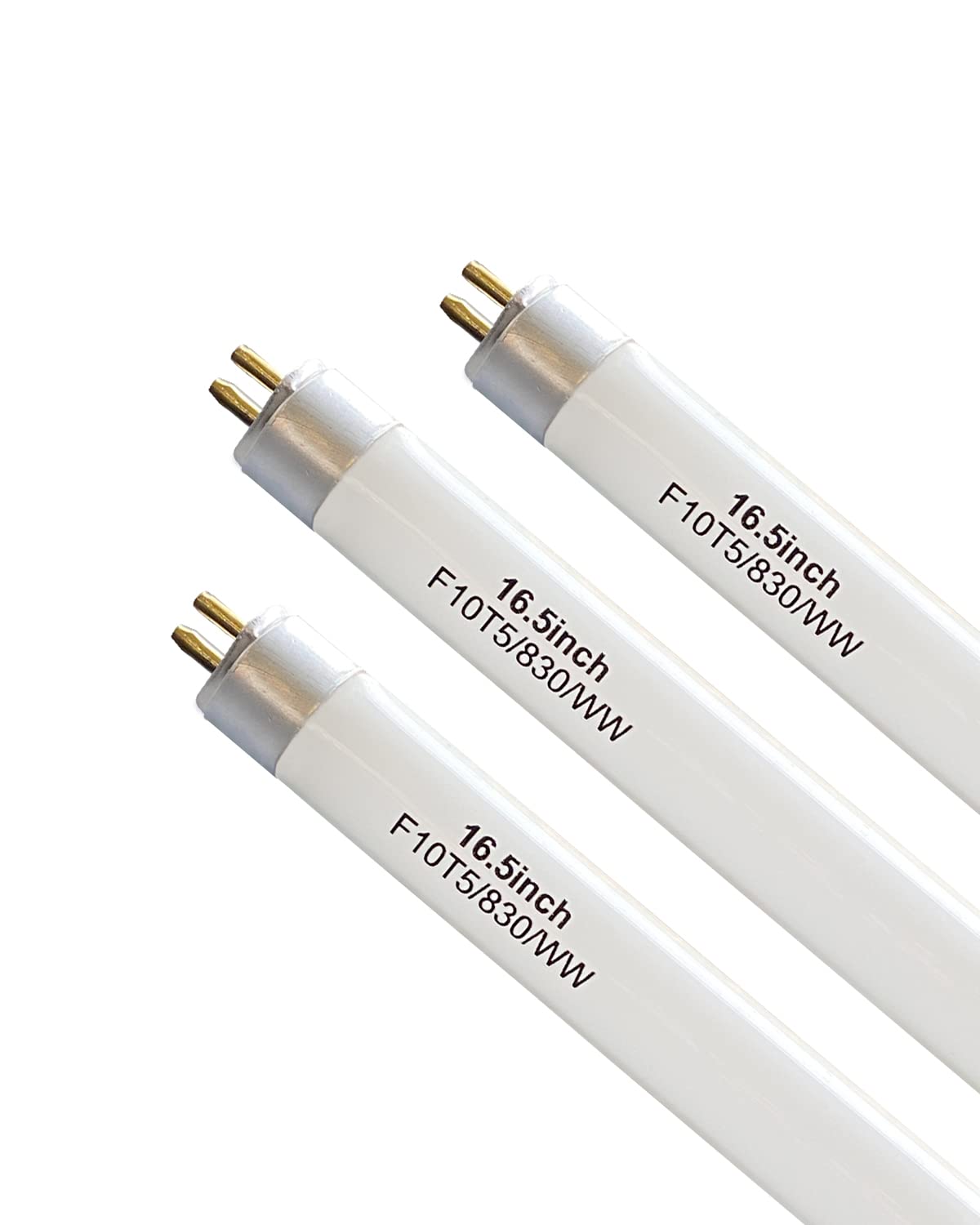 Photo 1 of 3 Pack 16" F10T5/830/L Fluorescent Light Bulb Replacement for Jasco,Philips,Linear T5 10W 3000K Warm White Bulbs,G5 Miniature Bipin Base