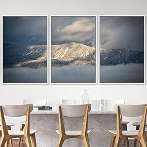 signwin 3 Piece Framed Canvas Wall Art Foggy...
