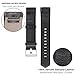 VOMA Compatible for Fitbit Charge 2 Bands, Genuine Leather Replacement Wristbands Bands for Fitbit Charge 2 HR Women Men Black