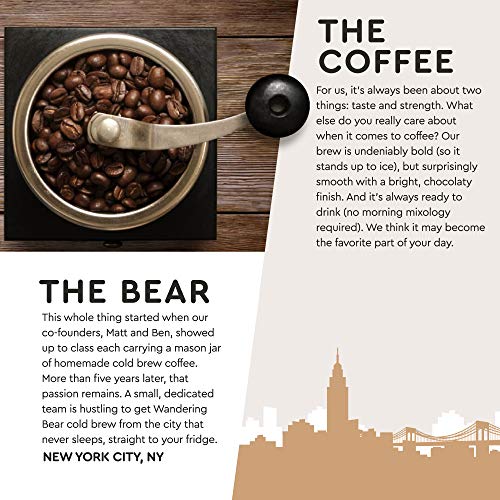 Wandering Bear Organic Cold Brew Coffee On Tap, Straight Black, No Sugar, Always Fresh and Ready to Drink, Not a Concentrate, 36 fl oz, Trial Size - Thumbnail 4