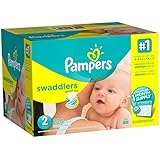 Pampers Swaddlers Disposable Diapers Size 2, 204 Count, ONE MONTH SUPPLY