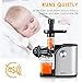 Aicok Slow Masticating juicer, Cold Press Juice Extractor, Stainless Steel, Quiet Motor, High Nutrient Fruit and Vegetable Juice, Black