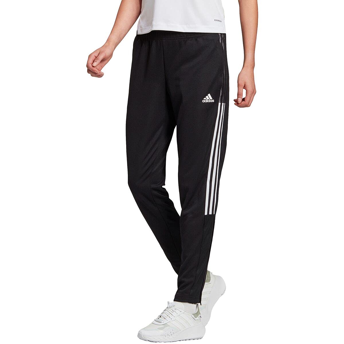 Photo 1 of adidas womens Tiro 21 Track Pants Black/White Small