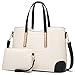 YNIQUE Women Top Handle Satchel Handbags Tote Purse Crocodile Leather Tote Bag